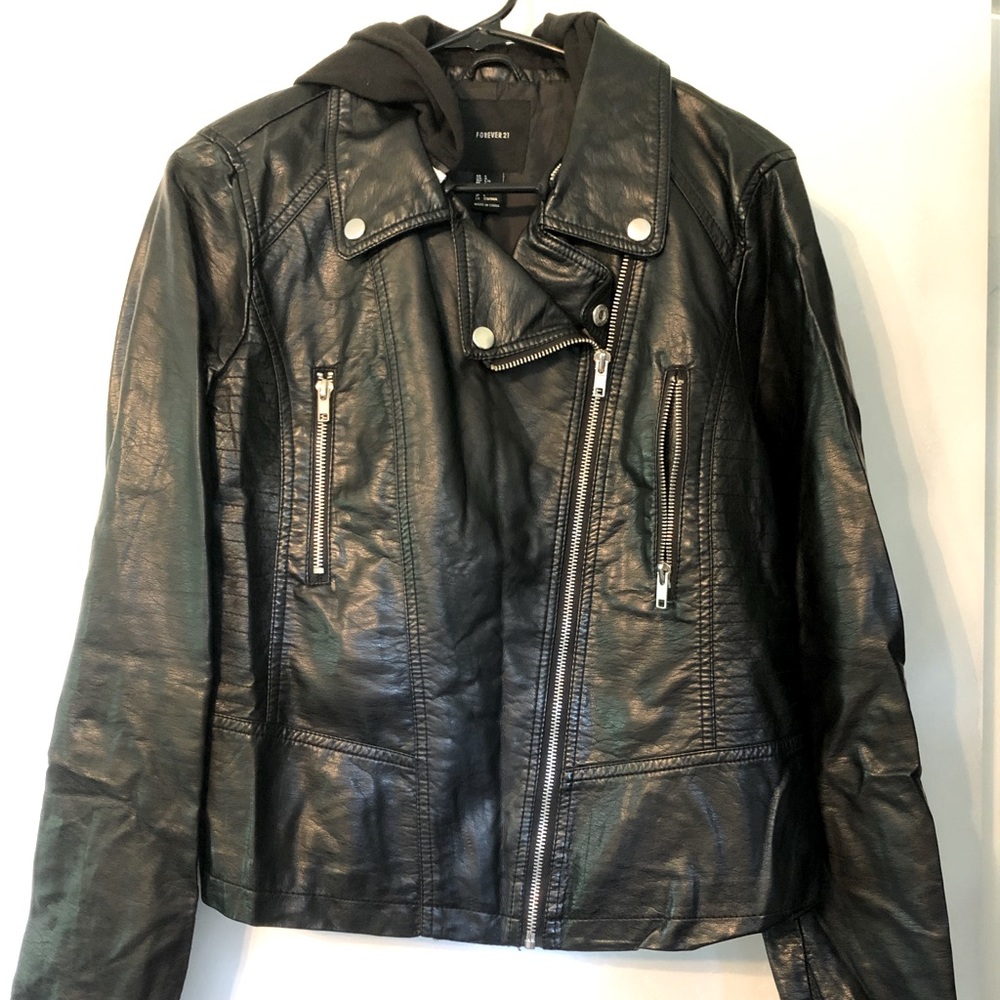Forever 21 size large black jacket.